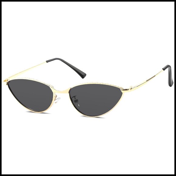 Trendy Oval Cat Eye Sunglasses Metal Frame UV400 Protection main image 7